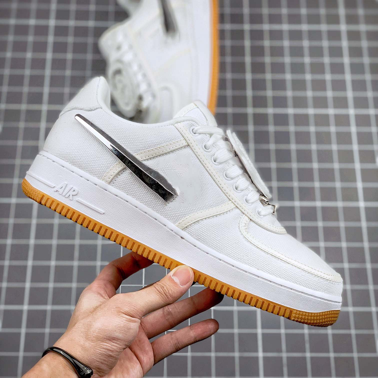 Cross-border AF1 año del caballo de la fuerza aérea zapatos de skate TS muzzle velcro moda zapatos casuales de altura de suela gruesa zapatos de pareja de moda