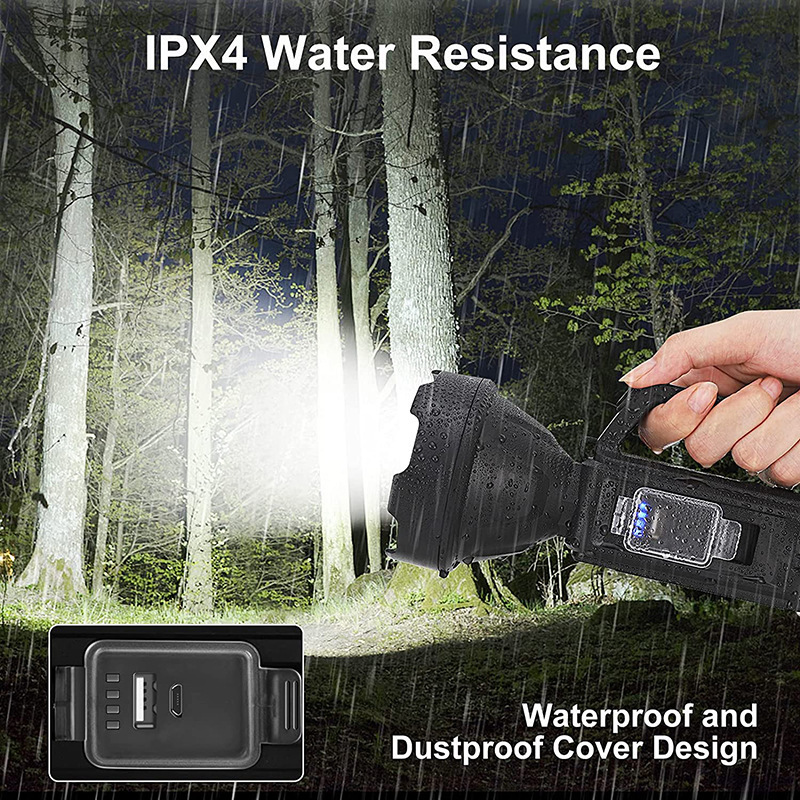 Transfronteriza solar linterna portátil linterna fuerte luz remoto USB recargable al aire libre reflector camping linterna