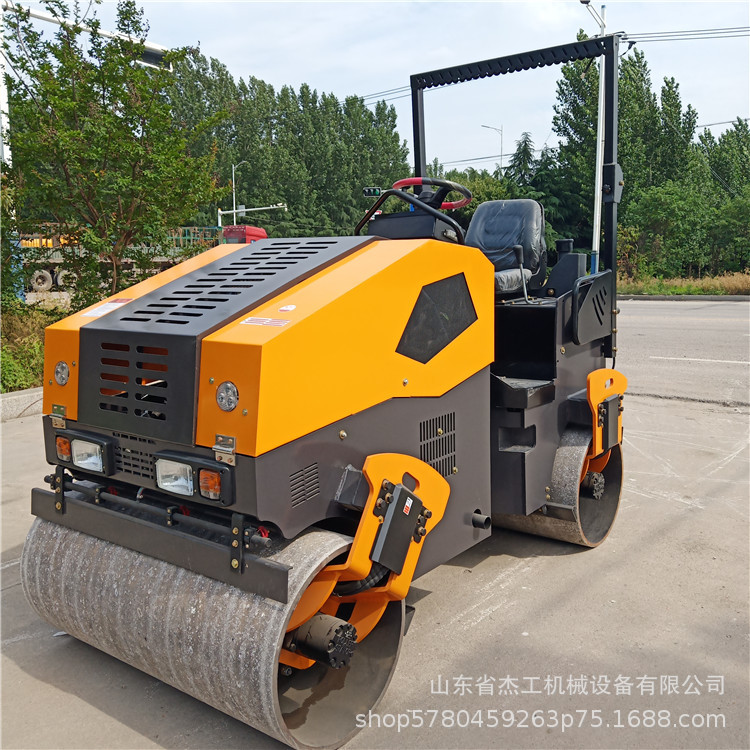 3吨全液压小型压路机 座驾压路机 双钢轮压路机