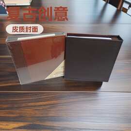 厂家销售批发皮质相册 复古创意纪念册插袋式相簿热款 7寸1袋80张