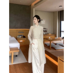 新しい中国風の女性の禅漢服改良されたチャイナドレストップハイエンドスーツパンツ秋 2025 新しいスタイル