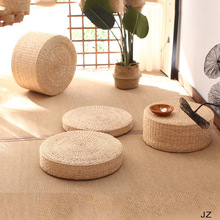 草编垫子圆形蒲团地上家用榻榻米坐垫日式加厚打坐垫禅修垫蒲坐墩