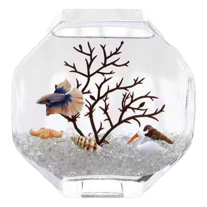 Креативный аквариум утолщенное стекло высокой четкости Пейзаж Рабочий стол Ландшафтный дизайн Экологическая бутылка Гостиная Гидропоника Маленькие бытовые украшения