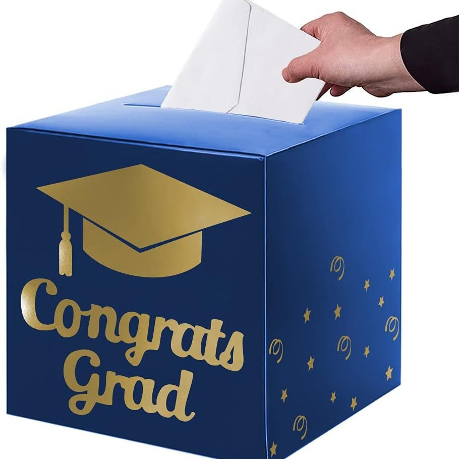 Graduation card box holder