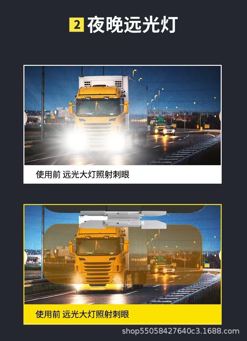 Cross-border car anti-glare sun visor goggles for day and night use, car-mounted night vision anti-glare glasses