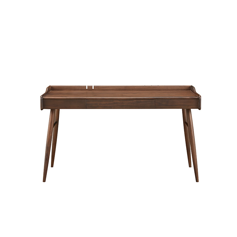 Mesa de escritorio de madera sólida estilo nórdico estilo japonés mesa de trabajo de computadora cereza red pequeña casa muebles de madera de nuez negra