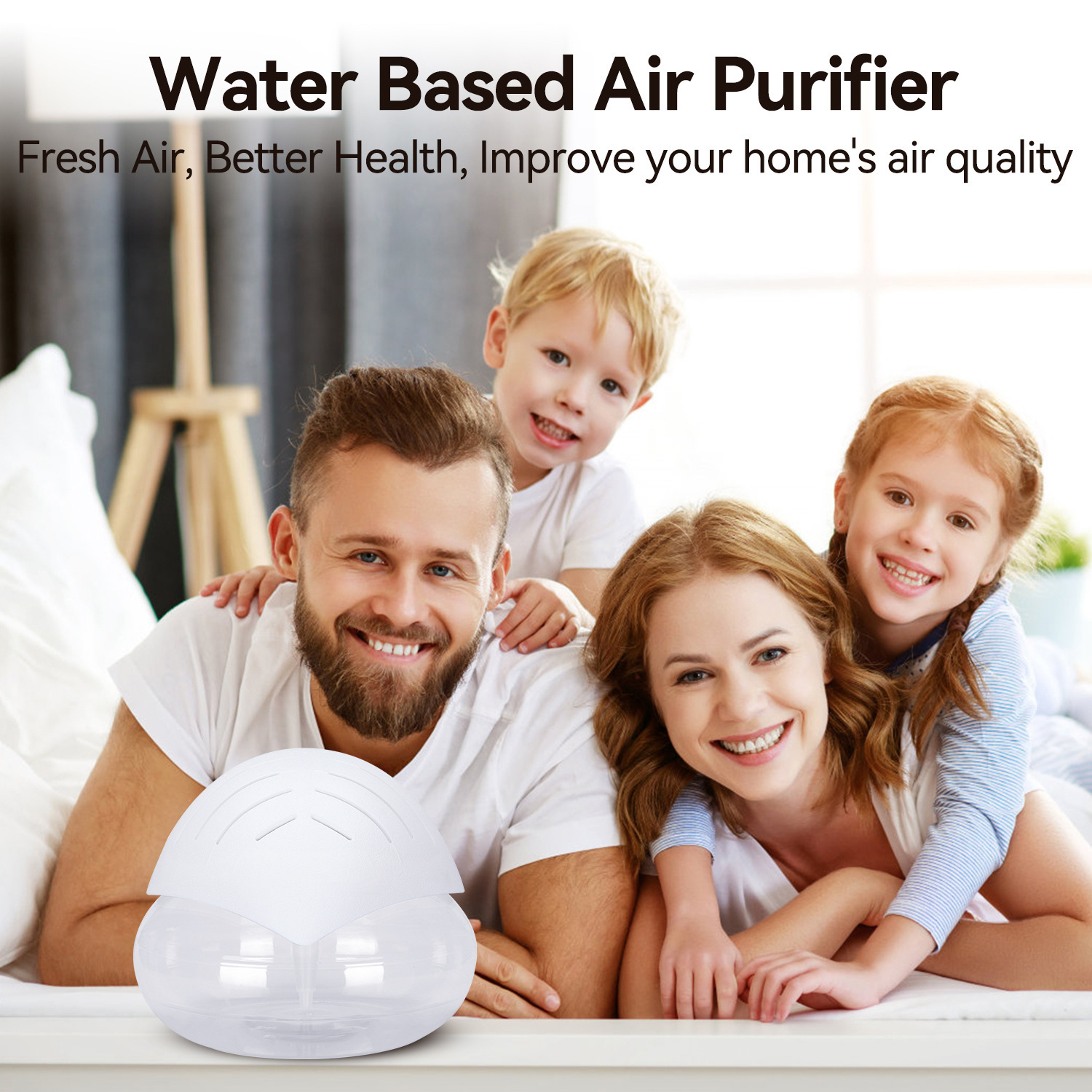 Humidificador de aire sin niebla para el hogar, Plástico, Iones Negativos, Sin Niebla, para Dormitorio image 5