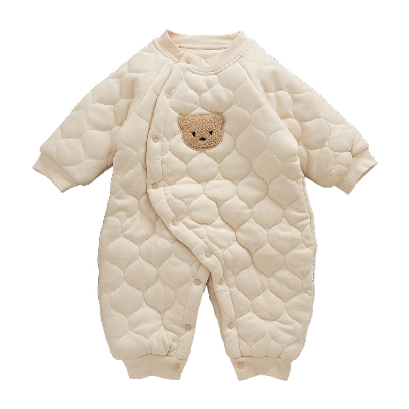 Estilo coreano nuevo Otoño e Invierno ins estilo bebé mono bebé mameluco caliente mameluco algodón engrosado algodón acolchado chaqueta al por mayor