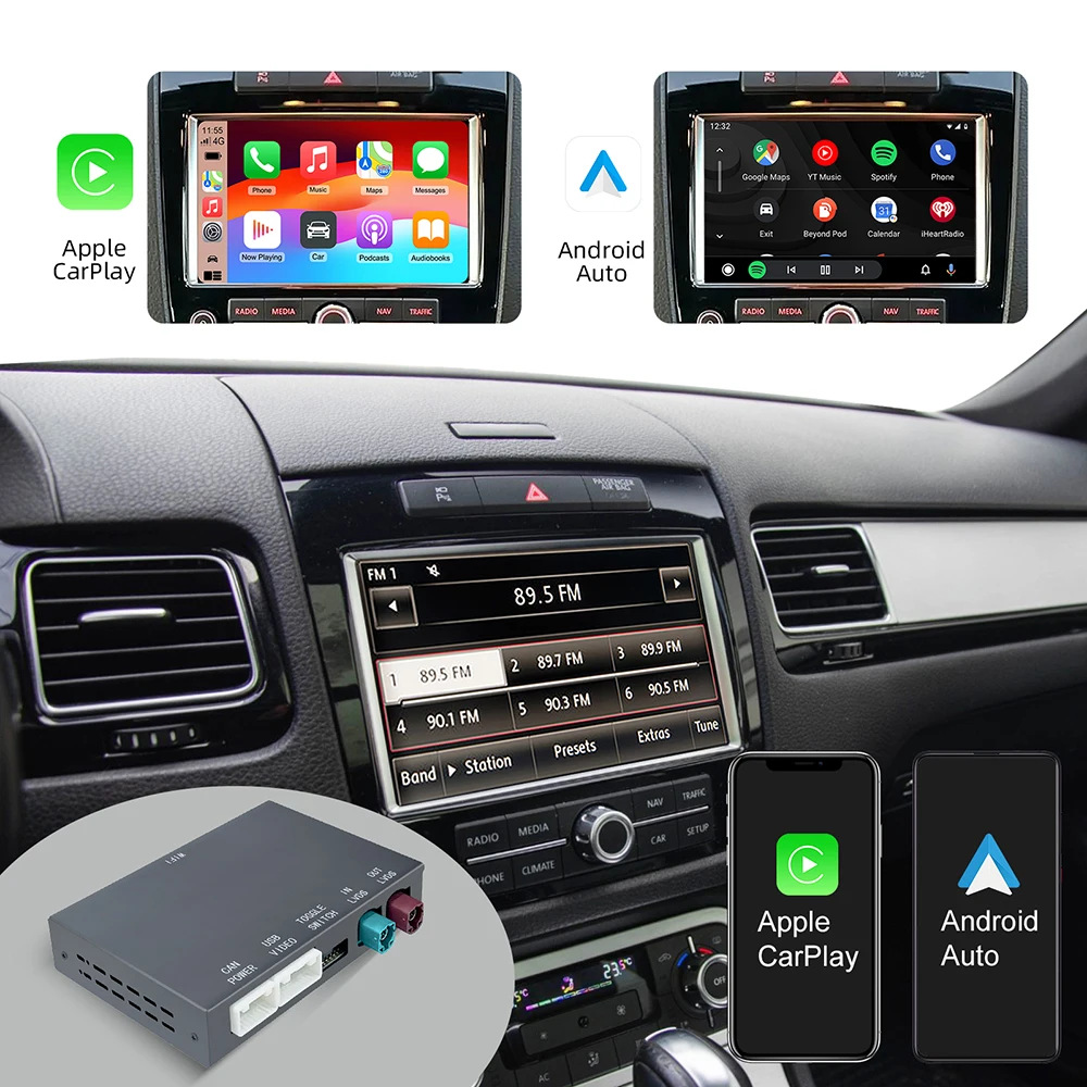Suitable for Volkswagen Touareg/Golf7 Tiguan Touron Mib/Mib2 Wireless Carplay Android Auto