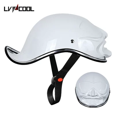 Helmet Motorcycle Helmet Electric Vehicle | Motosiklet kaskı (dəbilqə) - three-sao-bright-white-m