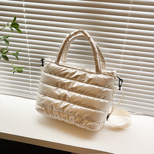 Capacious winter small design one-shoulder bag, Korean style