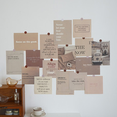 ins Korean English simple wall stickers room bedroom wall layout literary photography background wall decoration material paper