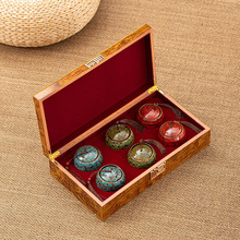 碎银子小茶罐包装盒空礼盒木盒高档红茶岩茶茶叶礼盒空盒通用