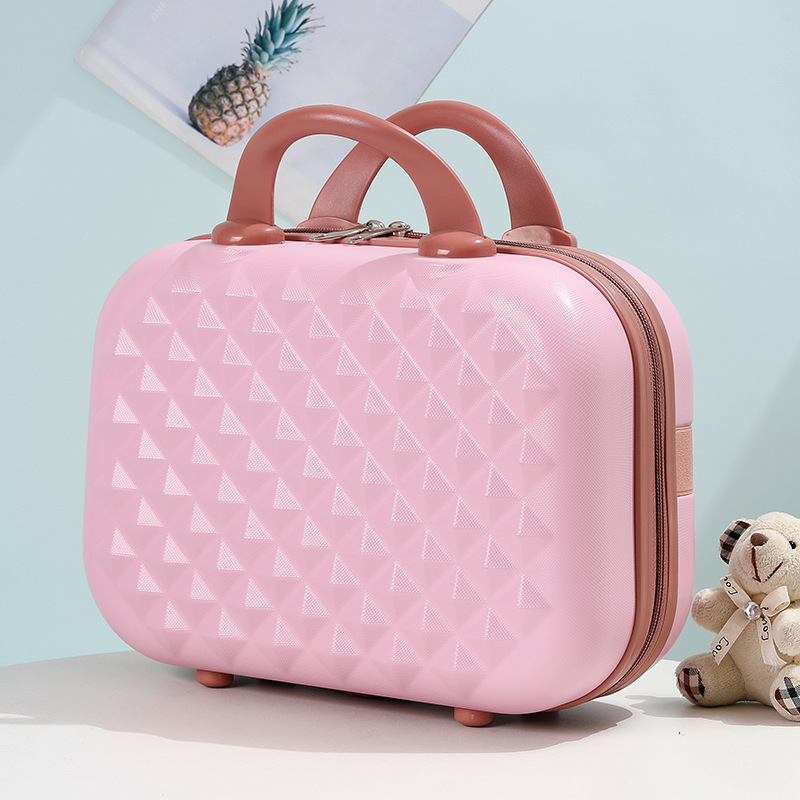 14 pulgadas mini Corea del Sur cremallera retro portátil caso cosmético niño y madre equipaje regalo caso bolsa de cosméticos bolsa al por mayor