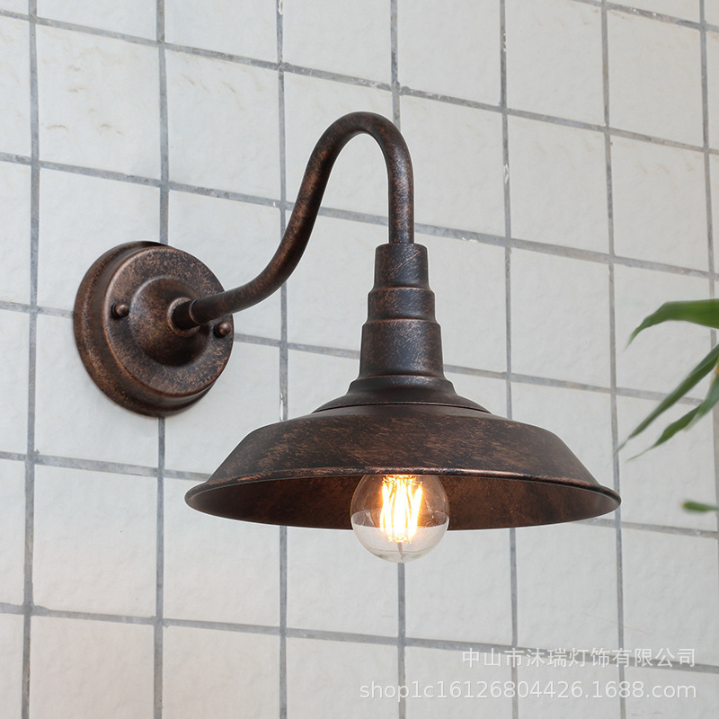 Cross-Border Hot Selling American Retro Wall Lamp Industrial Style Creative Personality Bar Restaurant European Style Simple Corridor Aisle Lamp