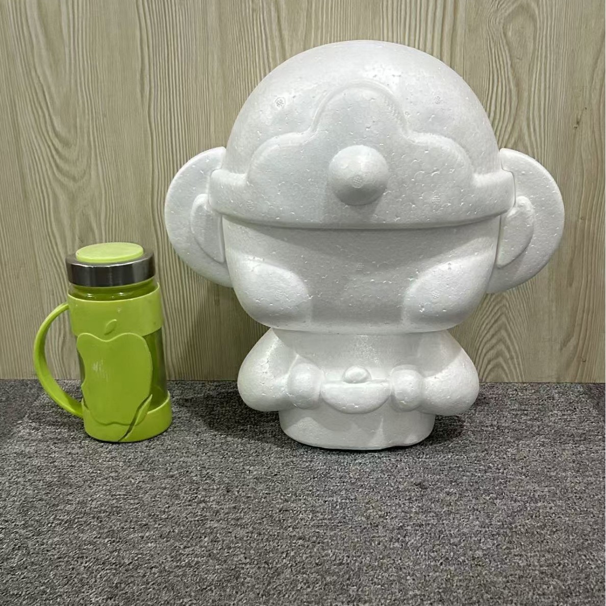 Oso de espuma directo de fábrica blanco DIY material de arreglo floral hecho a mano Día de San Valentín Rosa oso con juguete