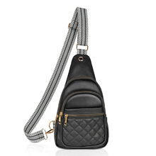 亚马逊PU单肩背包女素皮皮革全PU耐磨防水时尚潮流百搭轻便通勤包