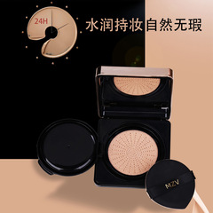MZV Gold Glitter Perfecting Cushion Foundation Beauty Makeup Light and Thin Cushion BB Cream Pore Refining Moisturizing Non-Clogging 