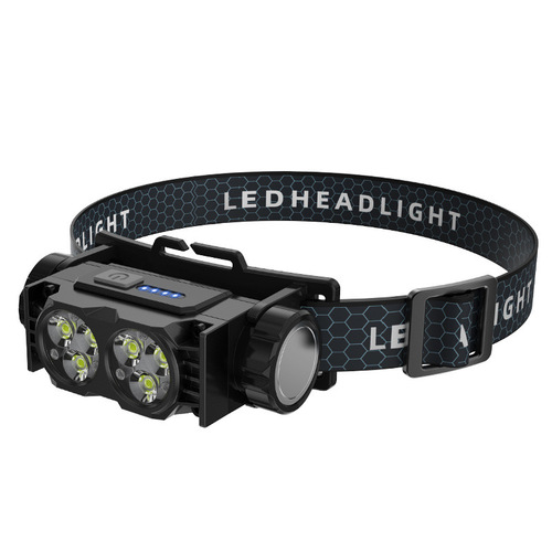 New Dual-LED Multi-Function Work Light for Outdoor Night Fishing and Repair, TYPE-C Charging with Magnetic Headlight