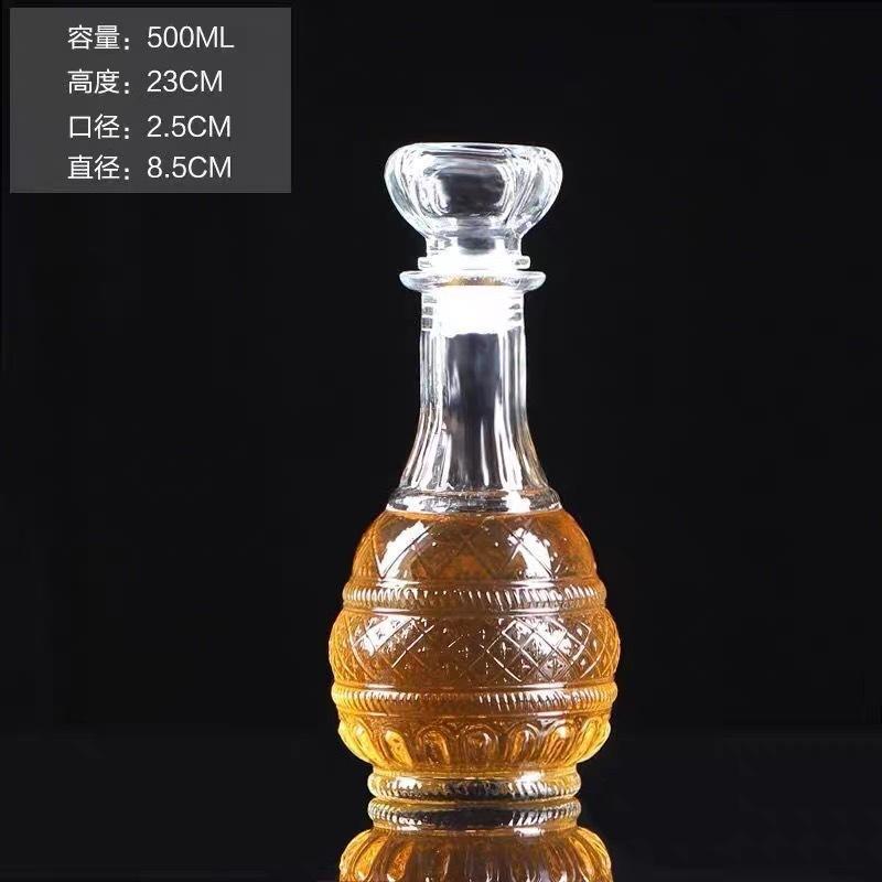 Fabricantes de vinos 50ml 1000ml botellas de prueba creativas botellas de vino rosado de diamante transparentes botellas de vino extranjero
