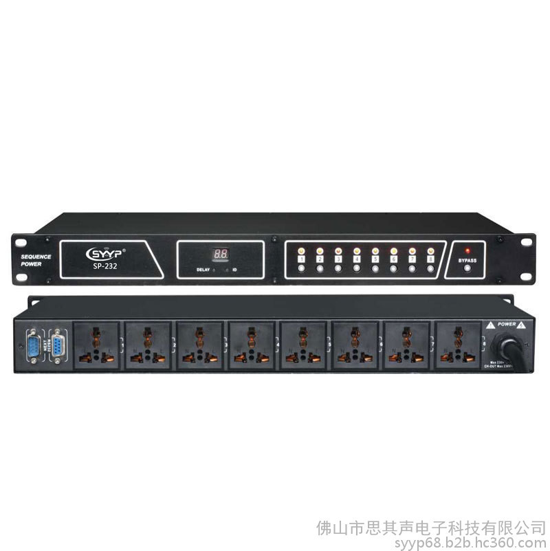 SYYP思音八路电源时序器KTV舞台演出工程电源控制器SP-232