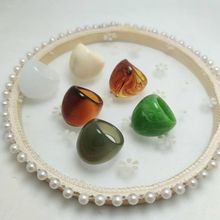 戒指树脂手工配件义乌小商品批发戒面夸张食指圈日韩首饰厂家销售