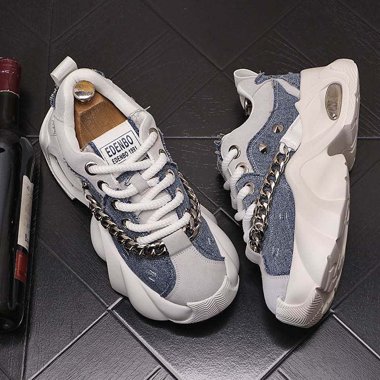 Testa rotonda versatile versione coreana di papà design personalizzato e alla moda, tendenza casual color blocking, da uomo con_voghion.com