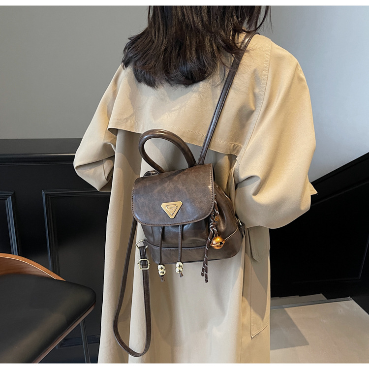 This is a new, stylish, mini, lightweight and cute shopping backpack for girls in the autumn of 2024 undefined