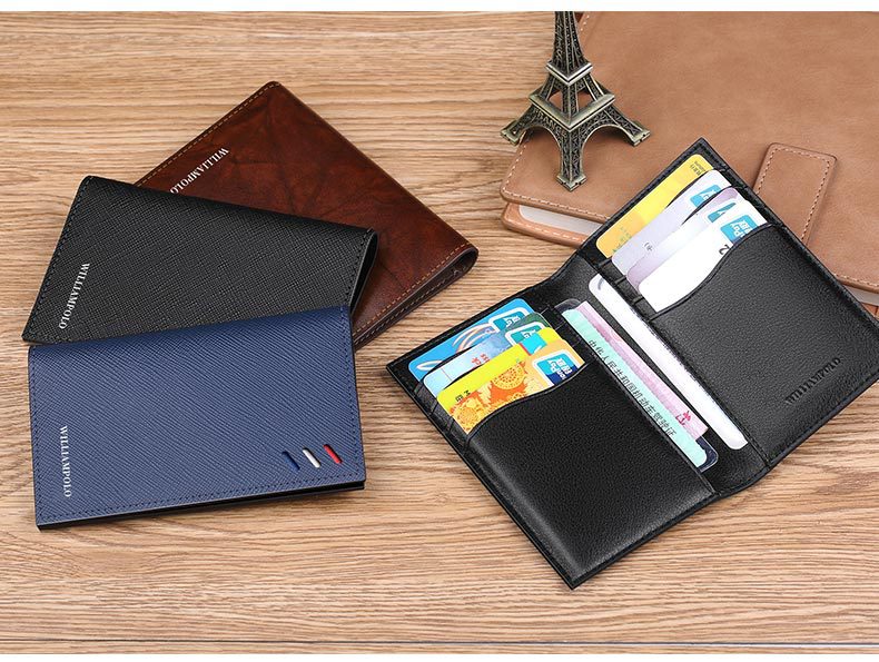 Ví card holder nam da thật mini mỏng nhẹ Emperor Paul, hộp đựng thẻ bằng da đựng giấy phép lái xe chi tiết 11