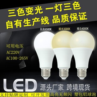 led���ݟo�l�W��ɫ׃�����ݟ�E27�ݿ�7W9W12W̨����Դe27led��