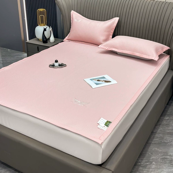 Embroidered bed sheet style-style-pink