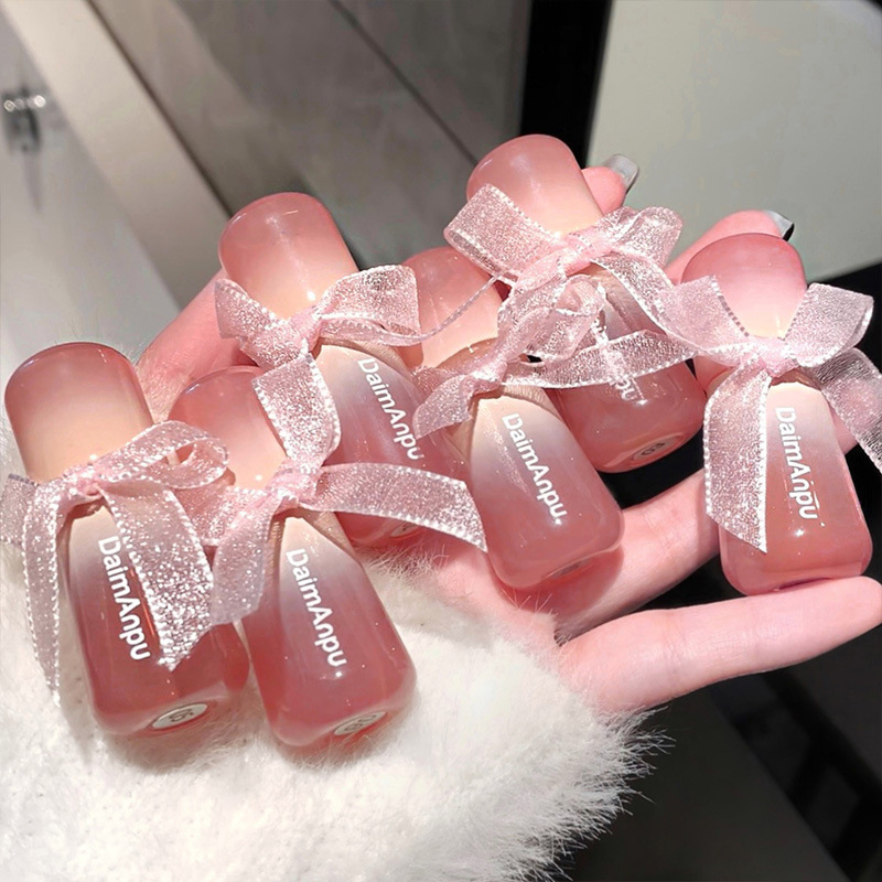 DAIMANPU transparente espejo de oxígeno labial esmalte labial de color natural brillo labial esmalte labial