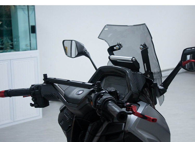 Suitable for 25 Models of Yamaha Nmax155 Modified Rearview Mirror Forward-Moving Bracket, Windshield Heightening Extension Crossbar Accessories