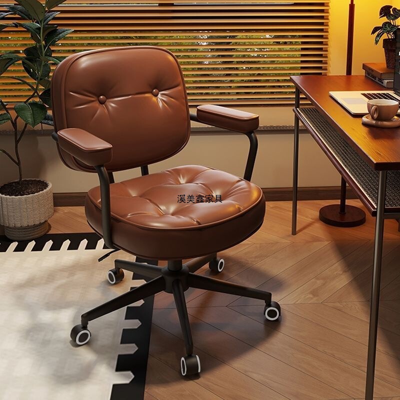 Ximei Xin Furniture Computer Office Chair, Comfortable for Long Sitting, Suitable for Home, Study Room, Desk, Girls' Bedroom, Light Luxury Makeup Chair Ximei Xin Furniture Computer Office Chair, Comfortable for Long Sitting, Suitable for Home, Study Room, Desk, Girls' Bedroom, Light Luxury Makeup Chair