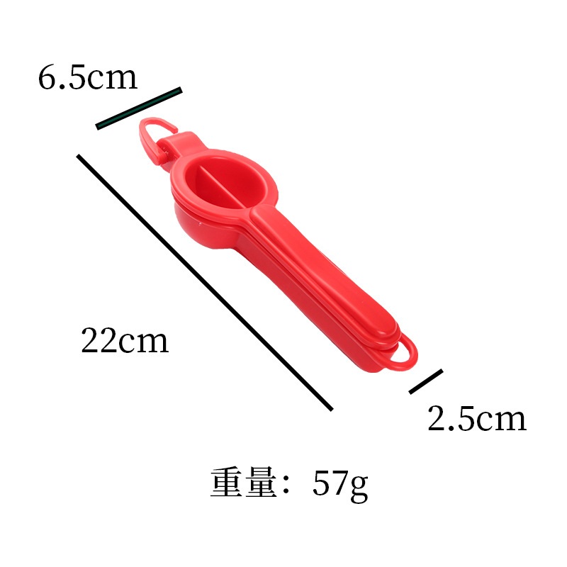 Exprimidor manual de frutas, con gancho, limón y frutas