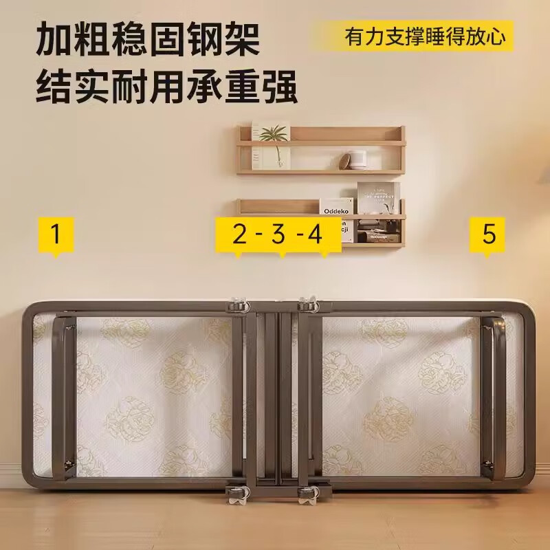 Cama plegable dormitorio cama individual doméstica cama extra de hotel oficina almuerzo simple para adultos temporarios sofá cama