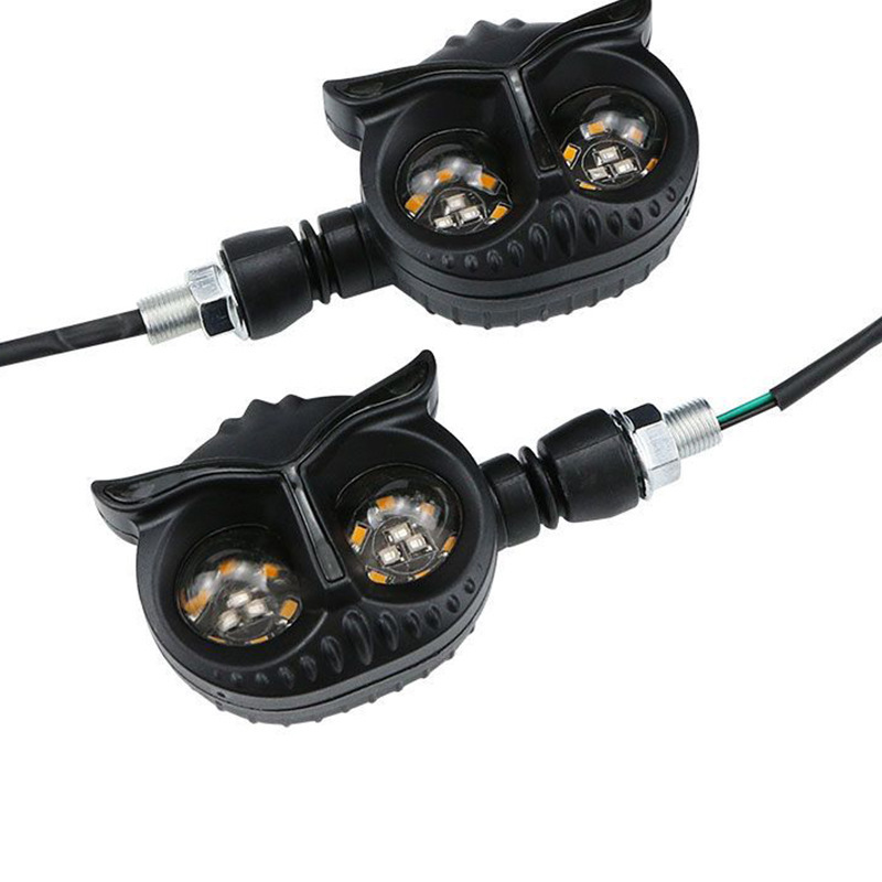 Lámpara de dirección de motocicleta Lámpara de advertencia Lámpara de señal 12v Accesorios de modificación LED Tricolor Turn Daylight