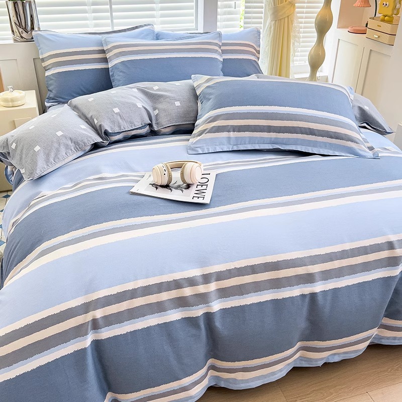 Funda de edredón gruesa de una sola pieza de algodón 100 funda de edredón de dormitorio de estudiantes 150x200x230 individual doble 1.2m niñas