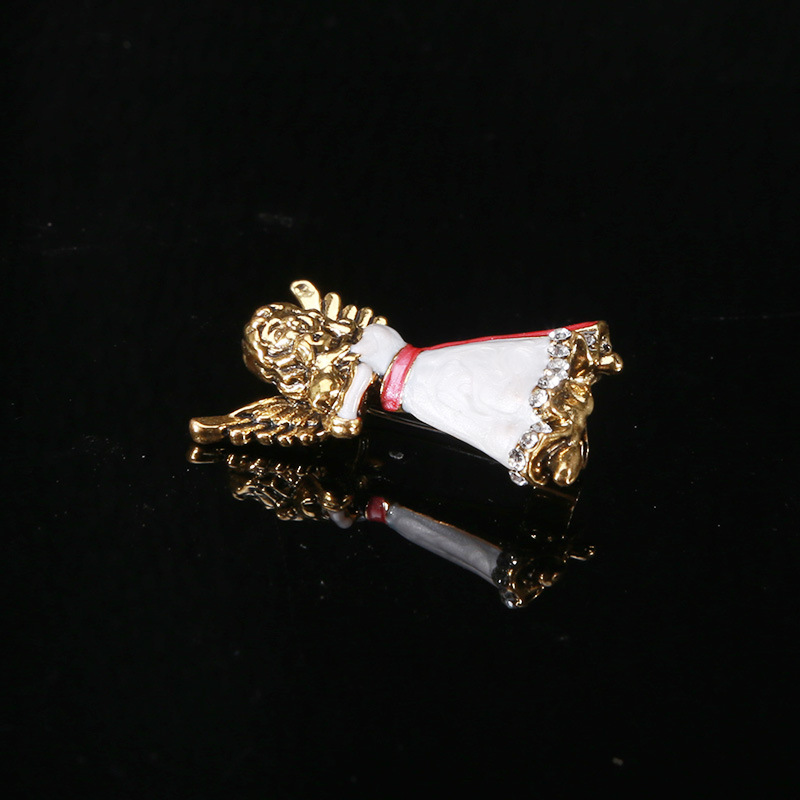 Casual, Elegant, Lady Style Casual Elegant Lady Pin Angel Alloy Enamel Unisex Brooches