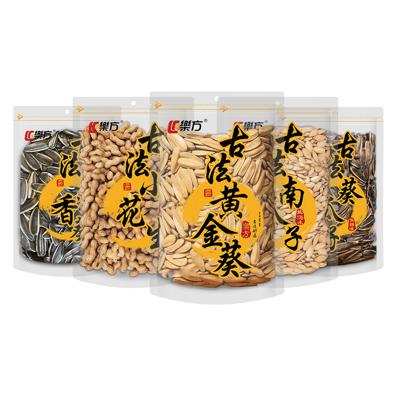 乐方古法瓜子花生批发黄金葵炒货零食葵花籽焦糖瓜子280g休闲食品