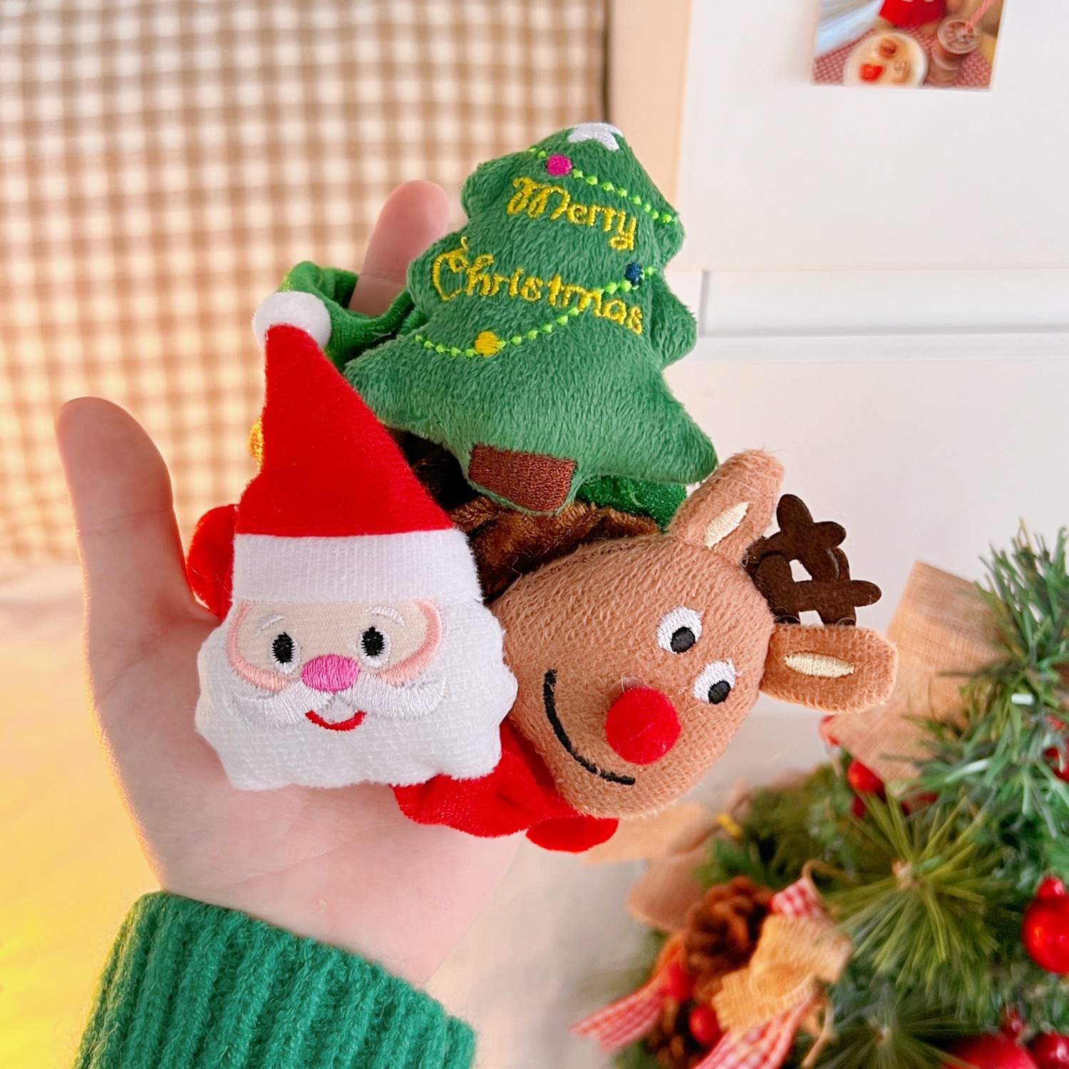 30g Weight Christmas Festival Women's Gender Cute Style Cute Women's Scrunchies 3