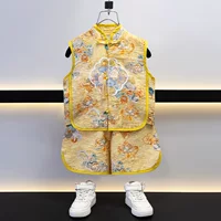 Новый китайский костюм ханьфу для мальчиков, летняя тонкая версия 2025 года, новый китайский детский летний костюм тан для выступления 1 июня.