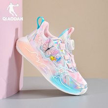 乔丹童鞋儿童纽扣运动鞋2025秋冬新款舒适减震女童老爹防滑跑步鞋