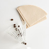 V60 Coffee filters 1-2 coffee Filter paper V- Original wood cone filter paper V01 Filter bowl 40 Zhang