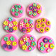 A variety of small flowers cherry blossom peach blossom rose mold silicone mold chocolate gypsum rubber car aromatherapy candle mold