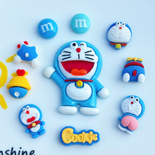 卡通蓝胖子树脂diy饰品鞋花手机壳冰箱手机支架贴片发夹发饰材料