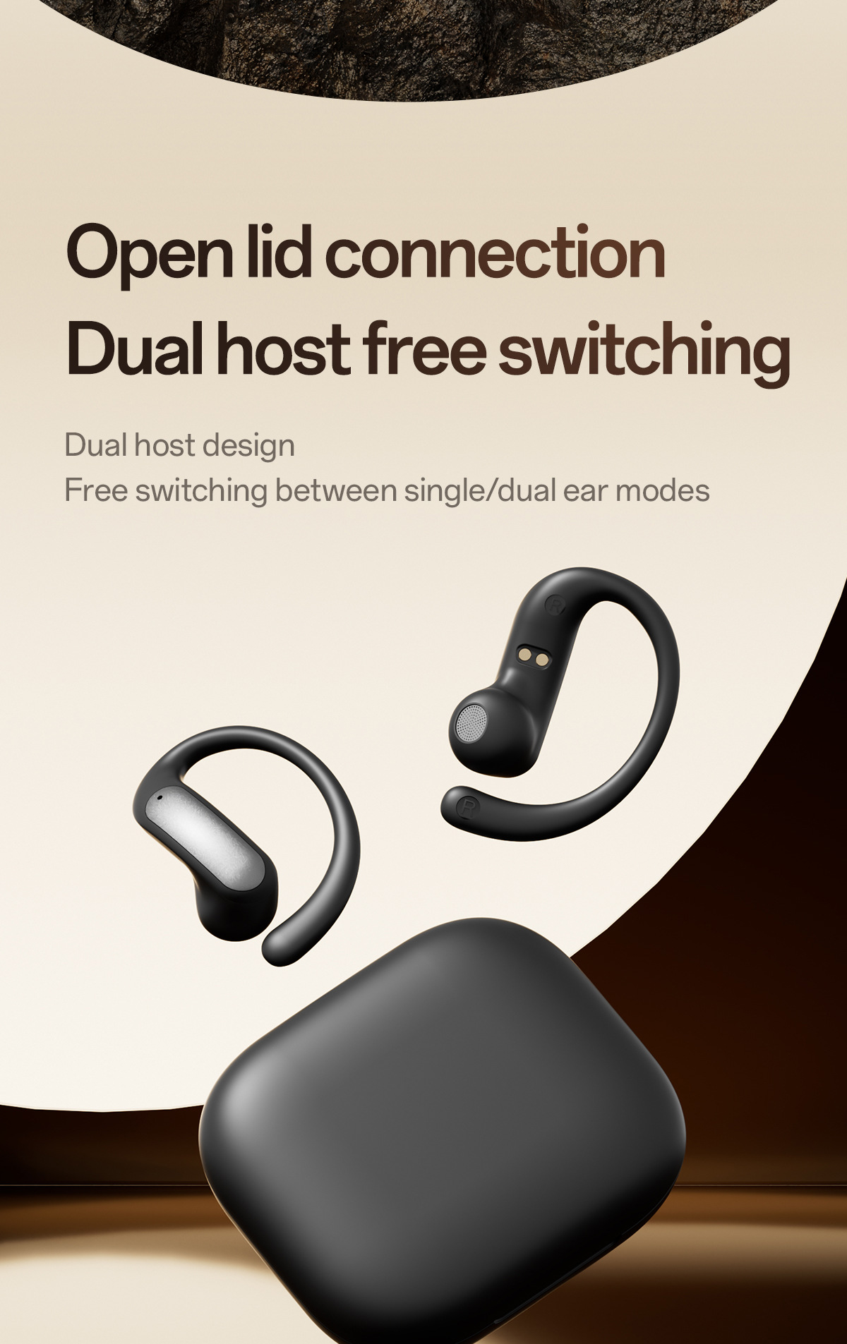 OWS New Model M140 HIFI High-Quality Ear-Hook Wireless Bluetooth Noise Cancelling_voghion.com
