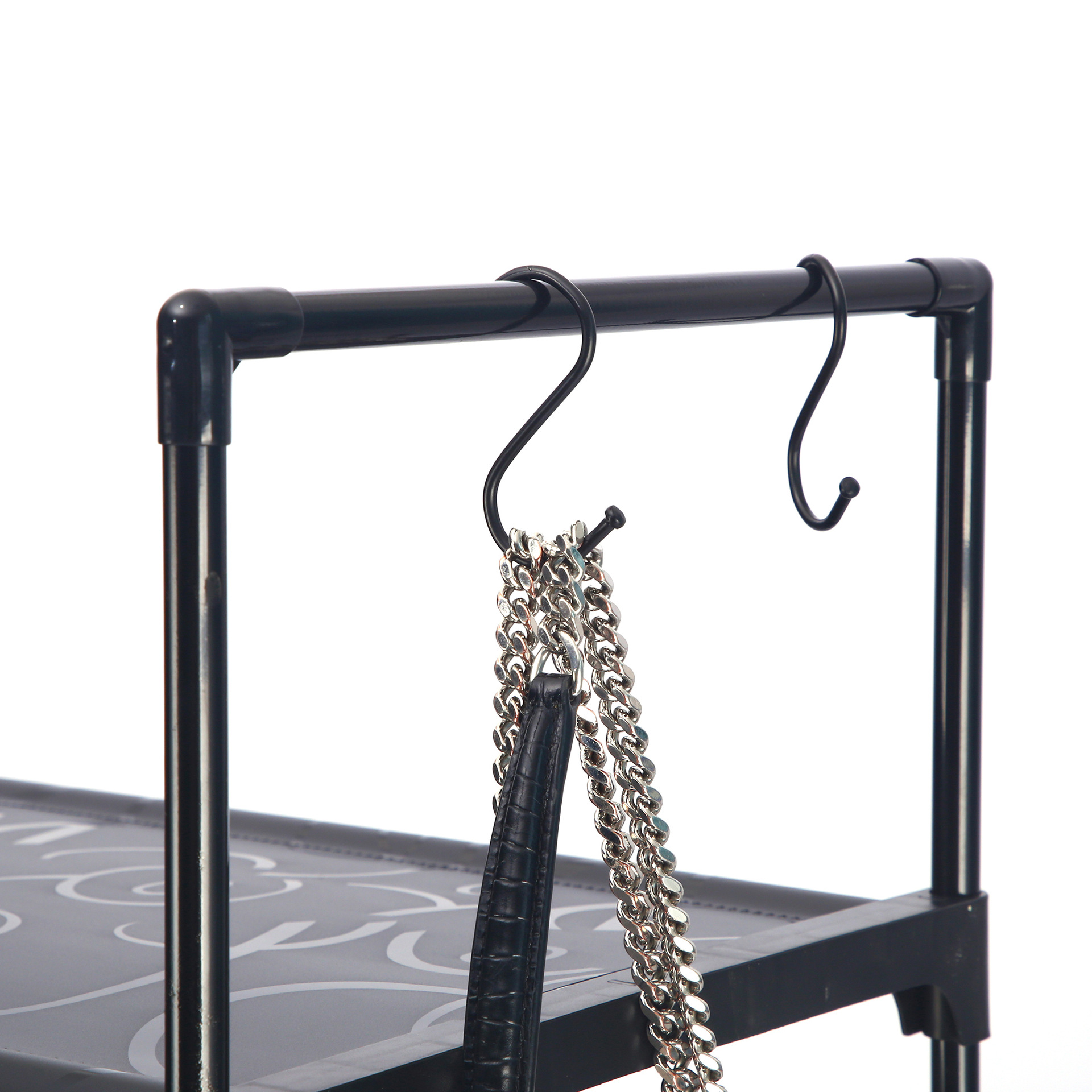 Fábrica de origen para suministro transfronterizo de zapateros sencillos, armarios de zapatos de suelo de varias capas, estanterías de gran capacidad y percheros para ropa a medida.