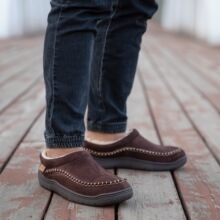H 41771 Anti-Slip Fleece Lined Slippers ���ޱ�ů��Ь �羳��