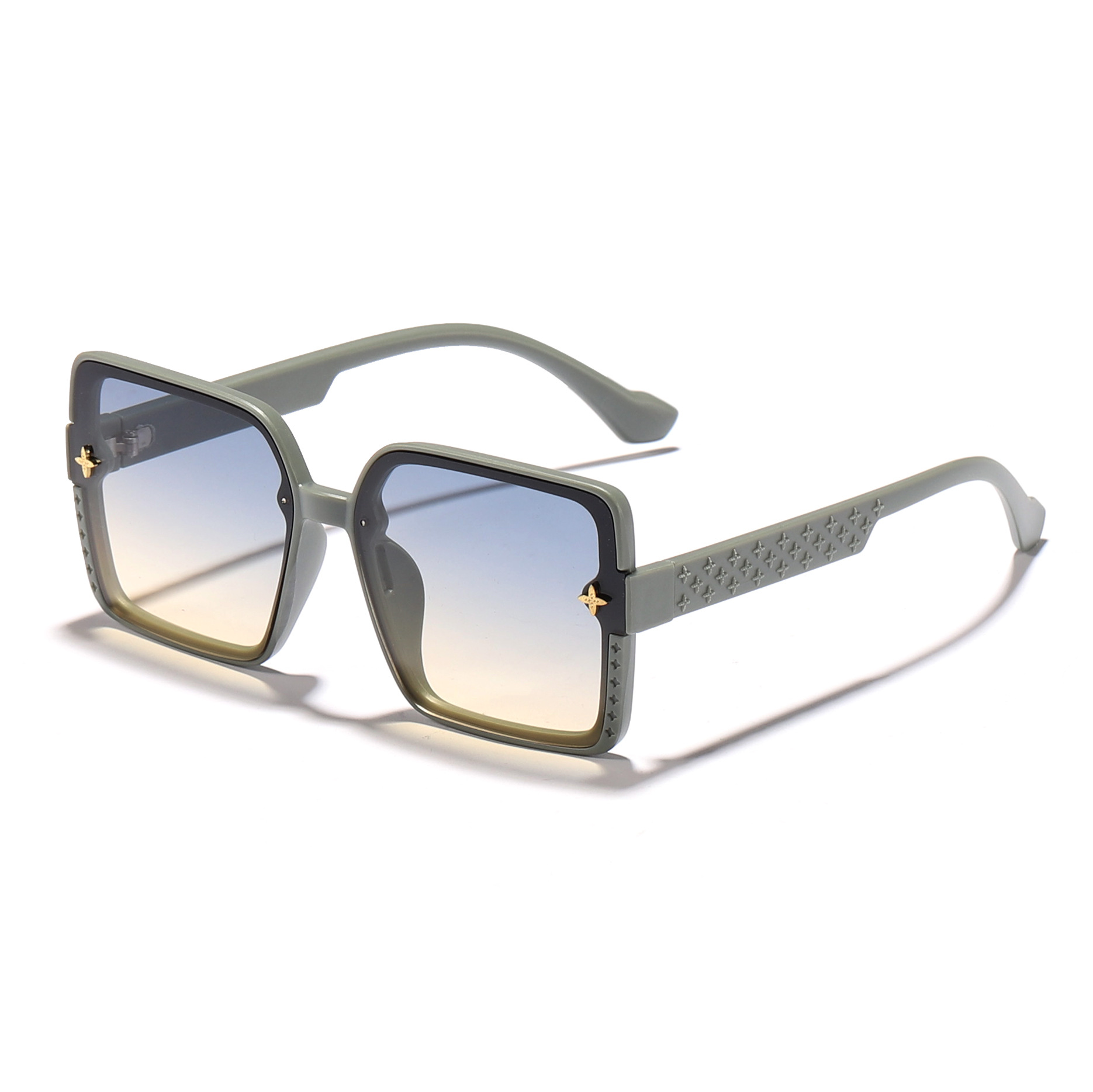 Nuevas gafas de sol de montura grande de moda F para mujer 2024 Gafas de sol europeas y americanas de alta gama para mujer